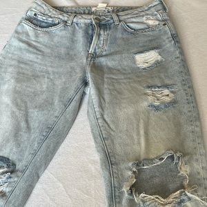 H&M ripped light jeans
